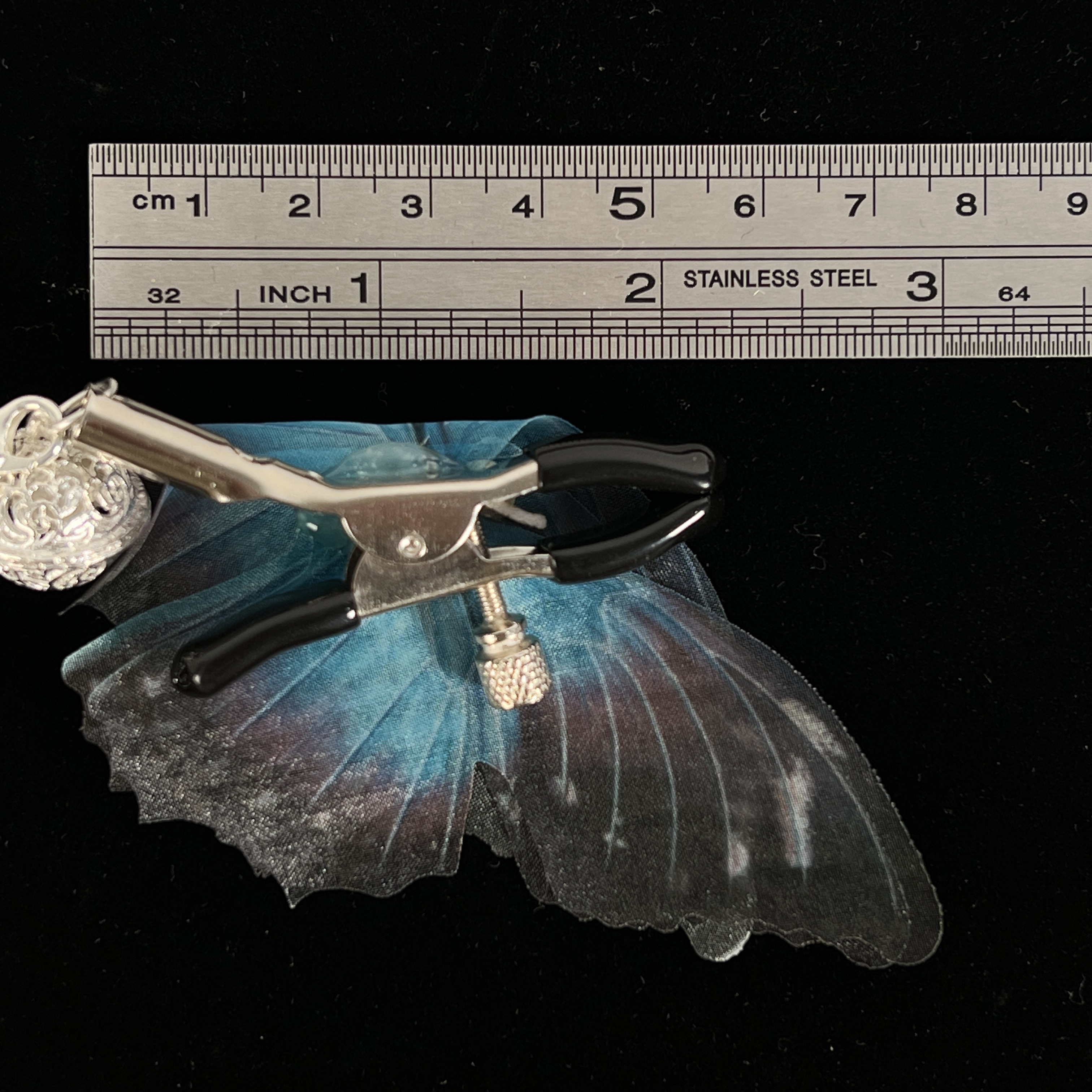 Azure Butterfly Nipple Clamps – Adjustable