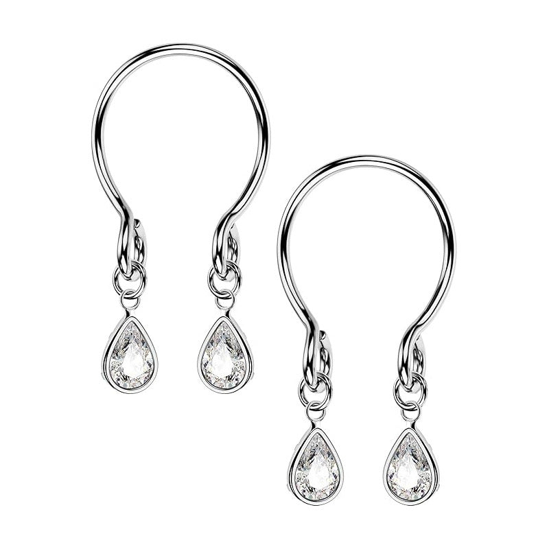 Punk-Style Spiked U-Shaped Nipple Ring