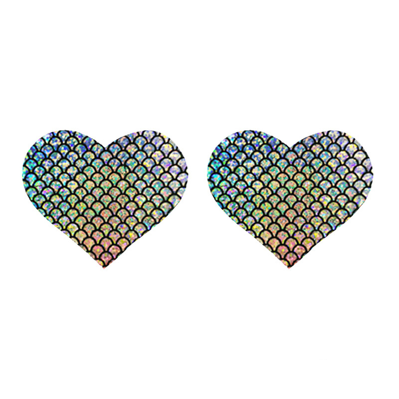 Iridescent Mermaid Scale Nipple Covers