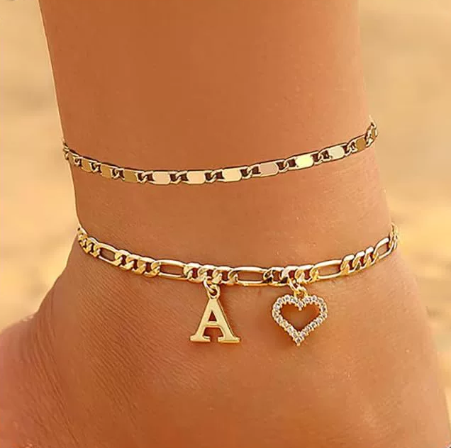 Custom Zircon Pendant Anklet