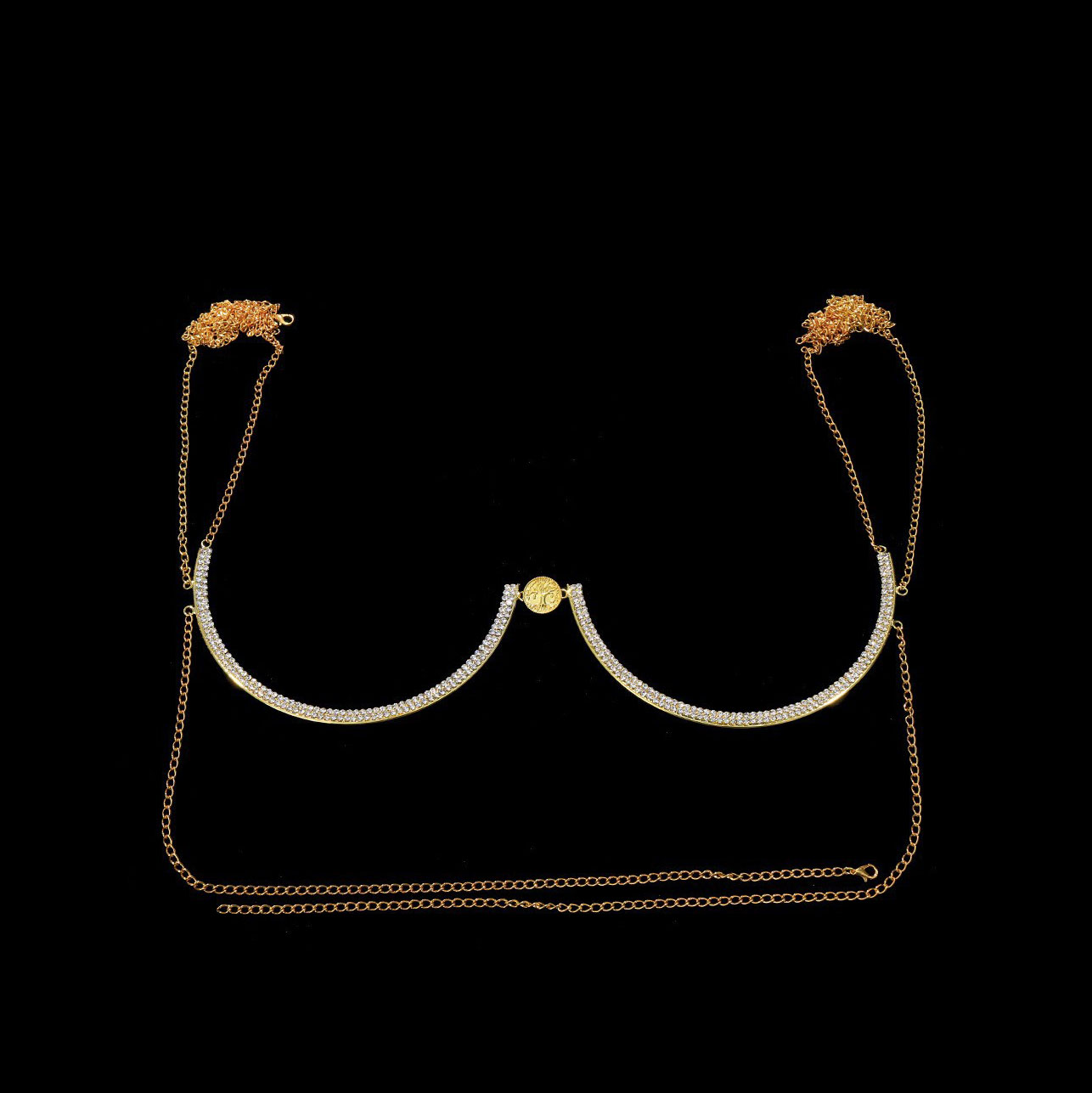 Minimalist style versatile full diamond brooch