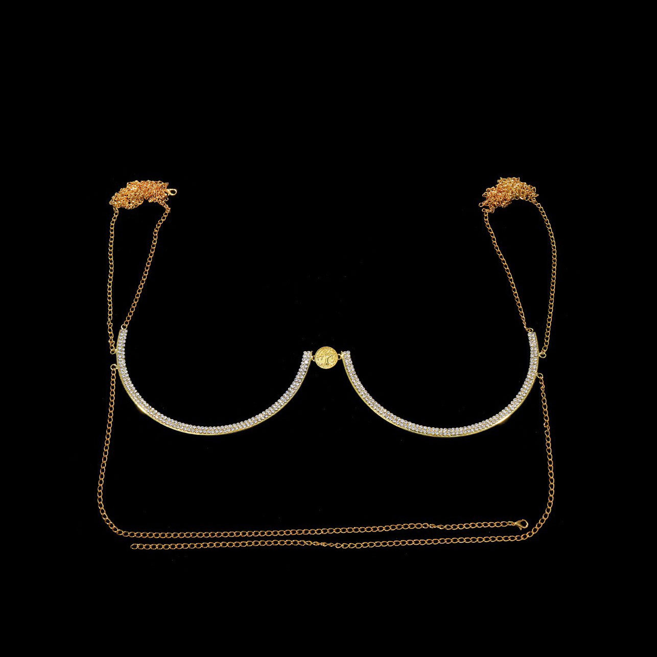 Minimalist style versatile full diamond brooch