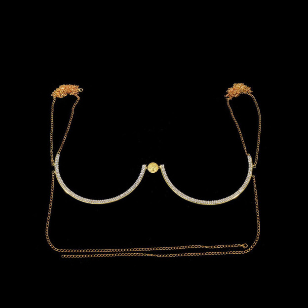 Minimalist style versatile full diamond brooch