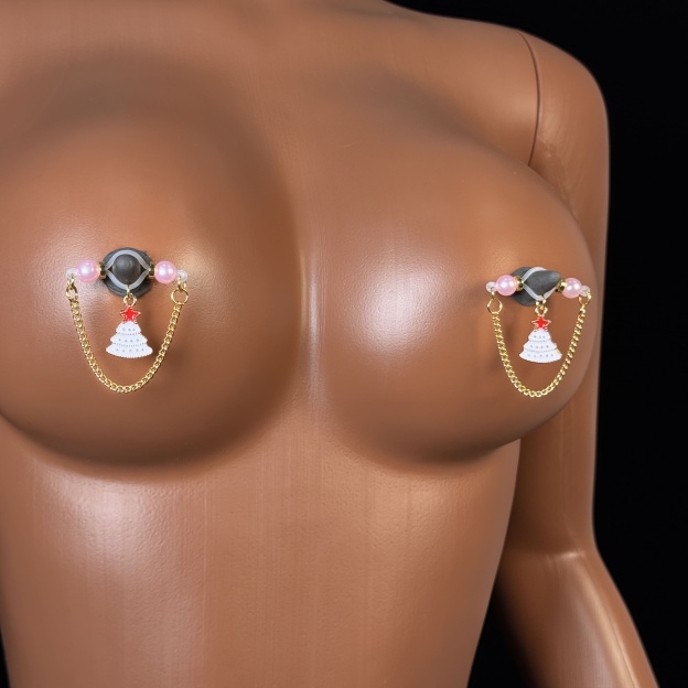 Winter Pearl Ornament Chain Clamps