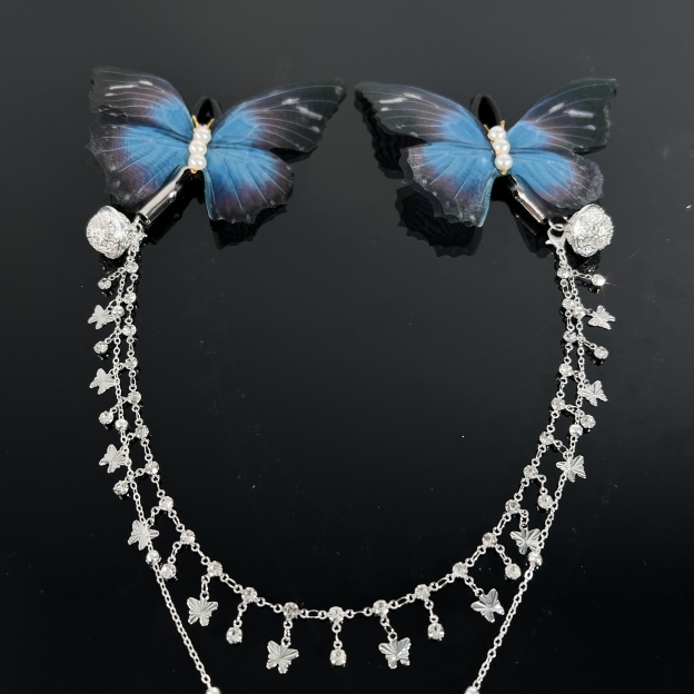 Azure Butterfly Nipple Clamps – Adjustable