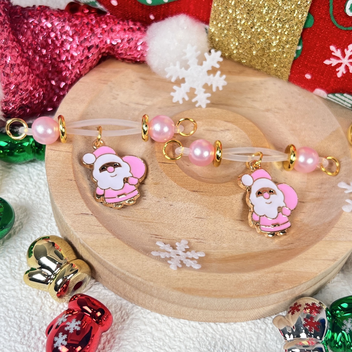 Santa’s Blush Bag Clamps🎄