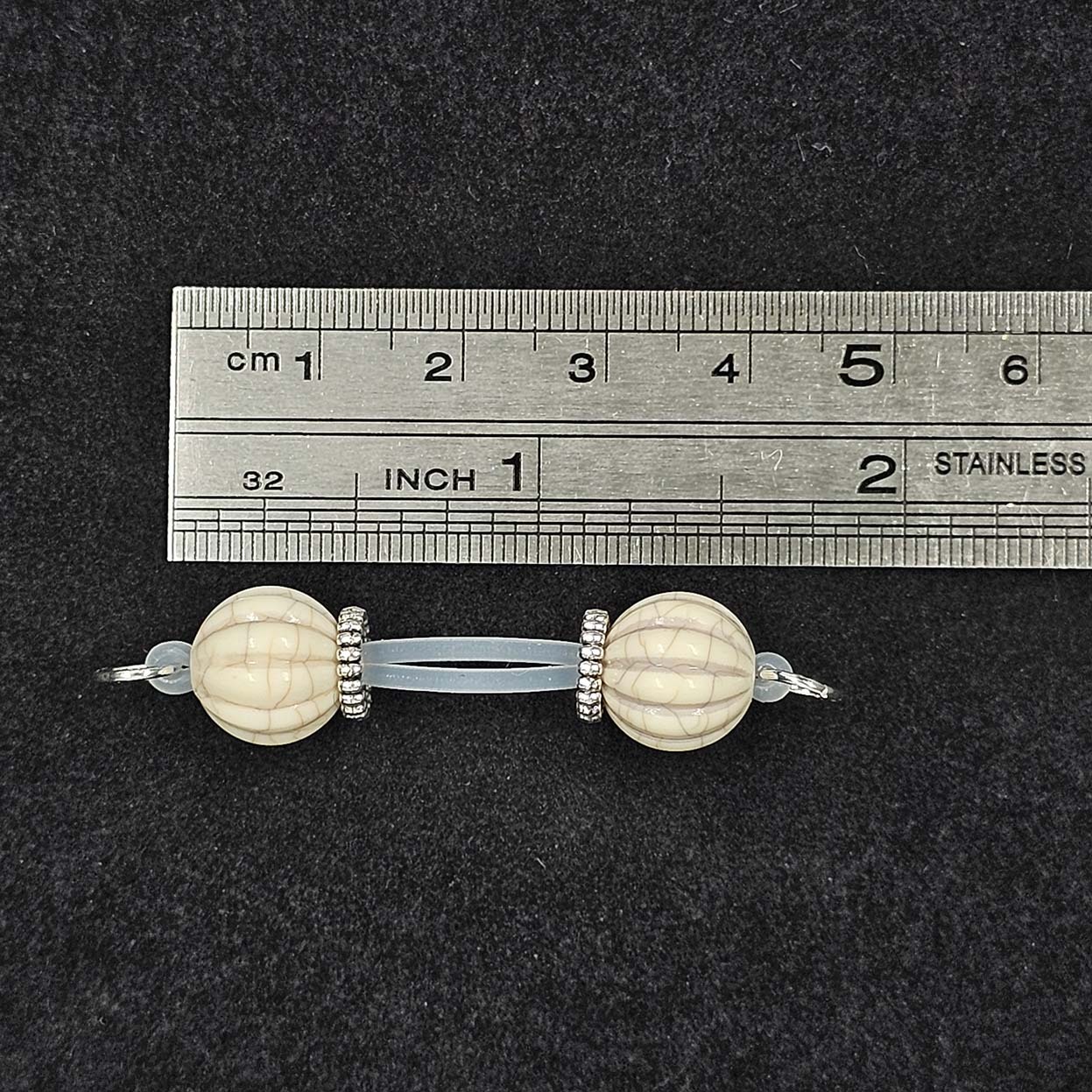 Ivory Sphere Clips