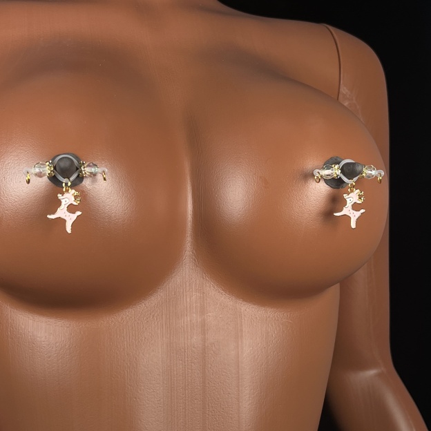 Frost Crystal Stag Clip