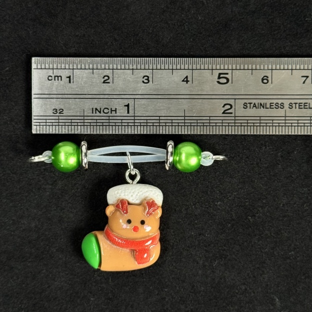 Green Gem Holiday Shoe Nipple Clamps