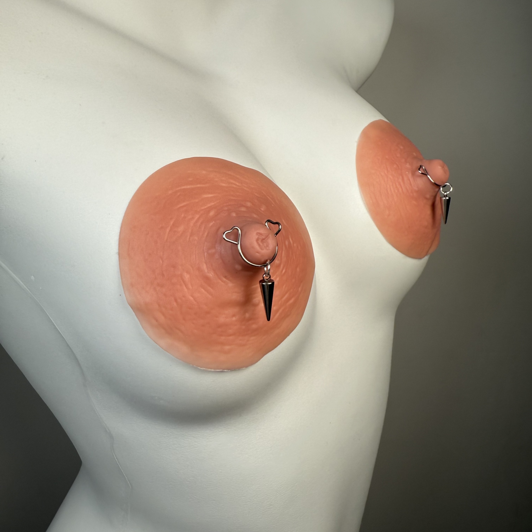 No-piercing personalized nipple rings