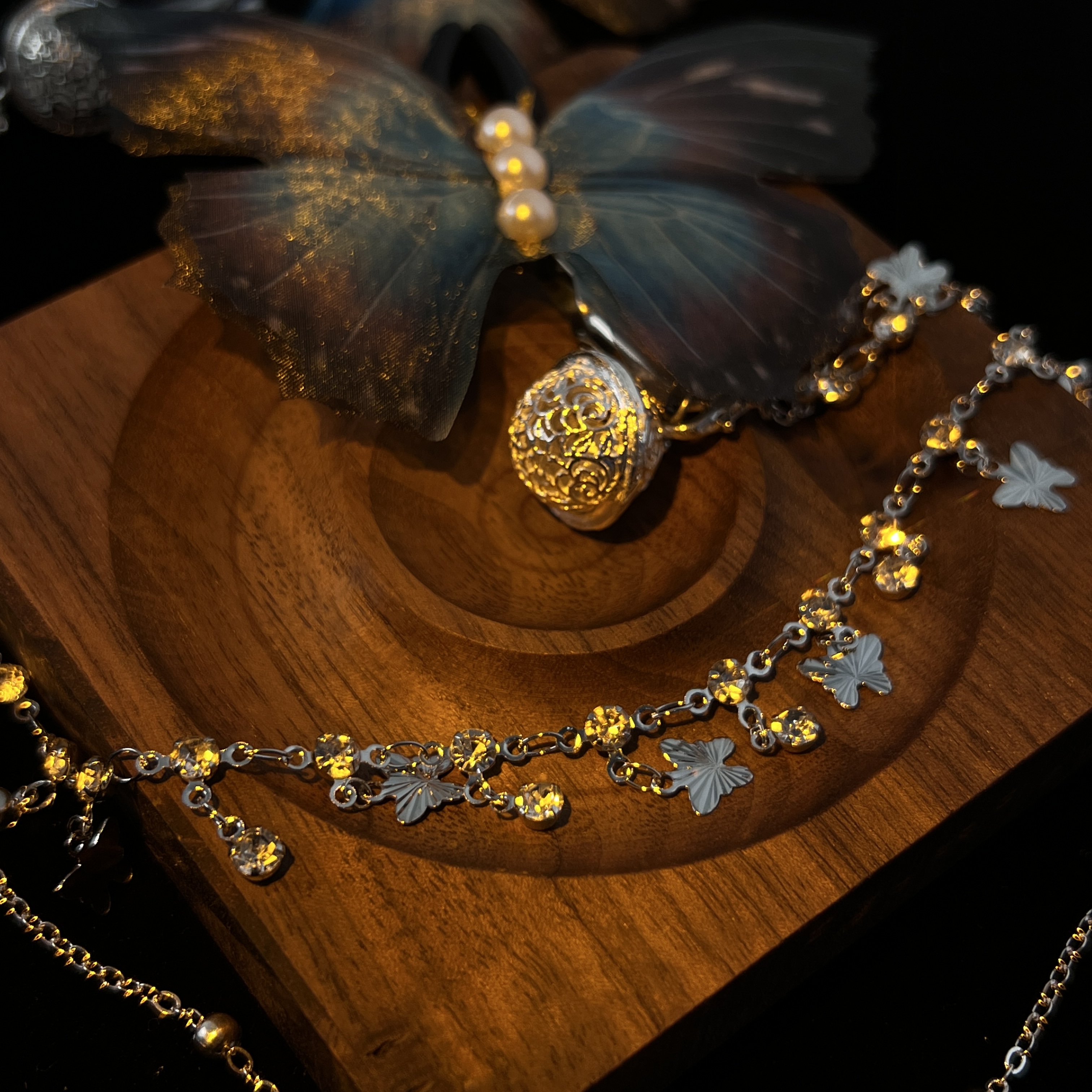 Azure Butterfly Nipple Clamps – Adjustable