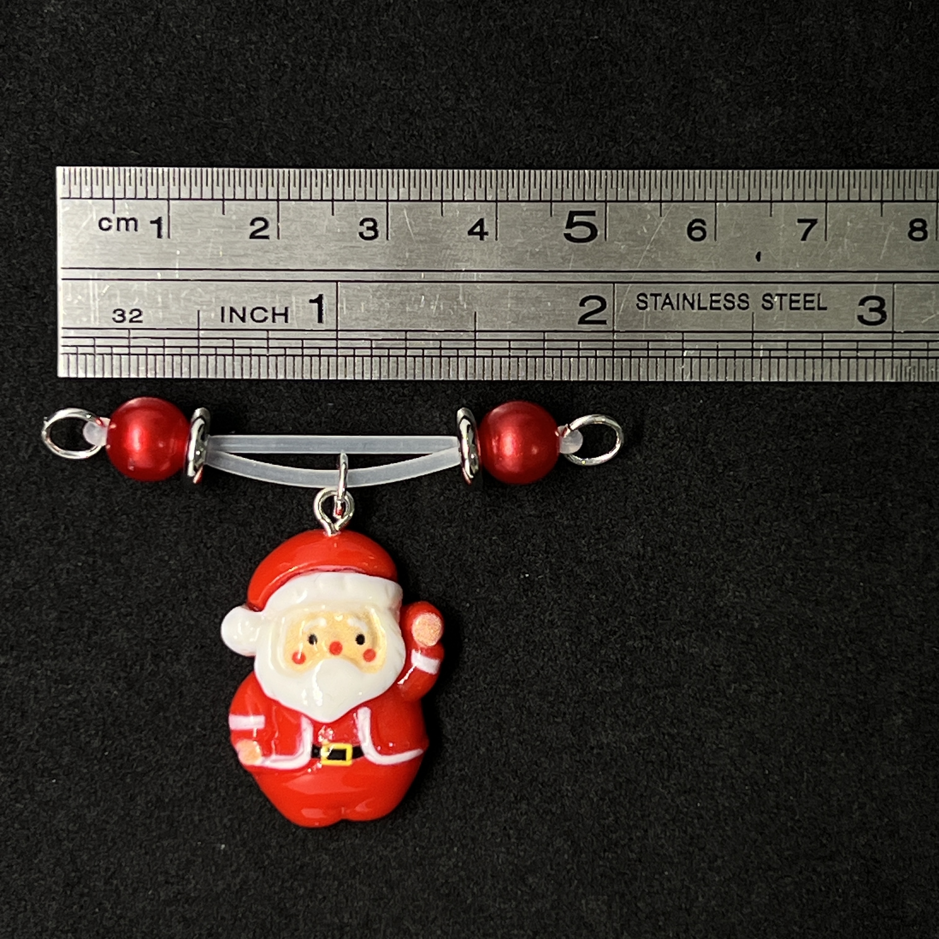 Jolly Santa Red Gem Nipple Clips