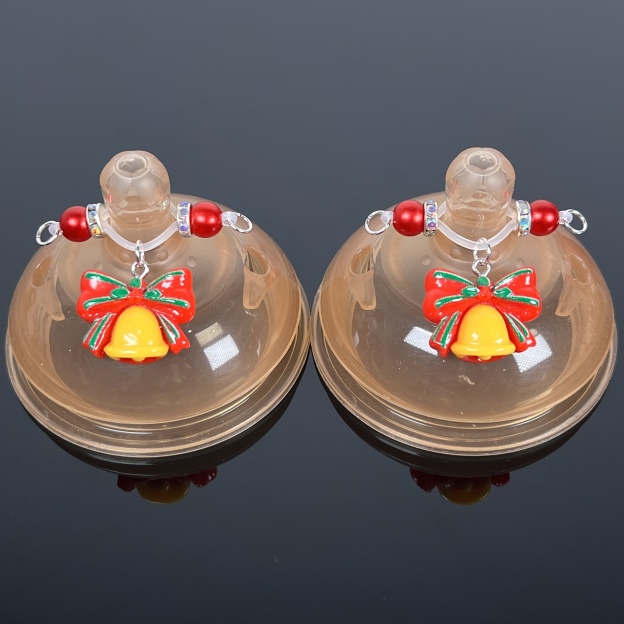 Bowknot Red Bead Nipple Accessories