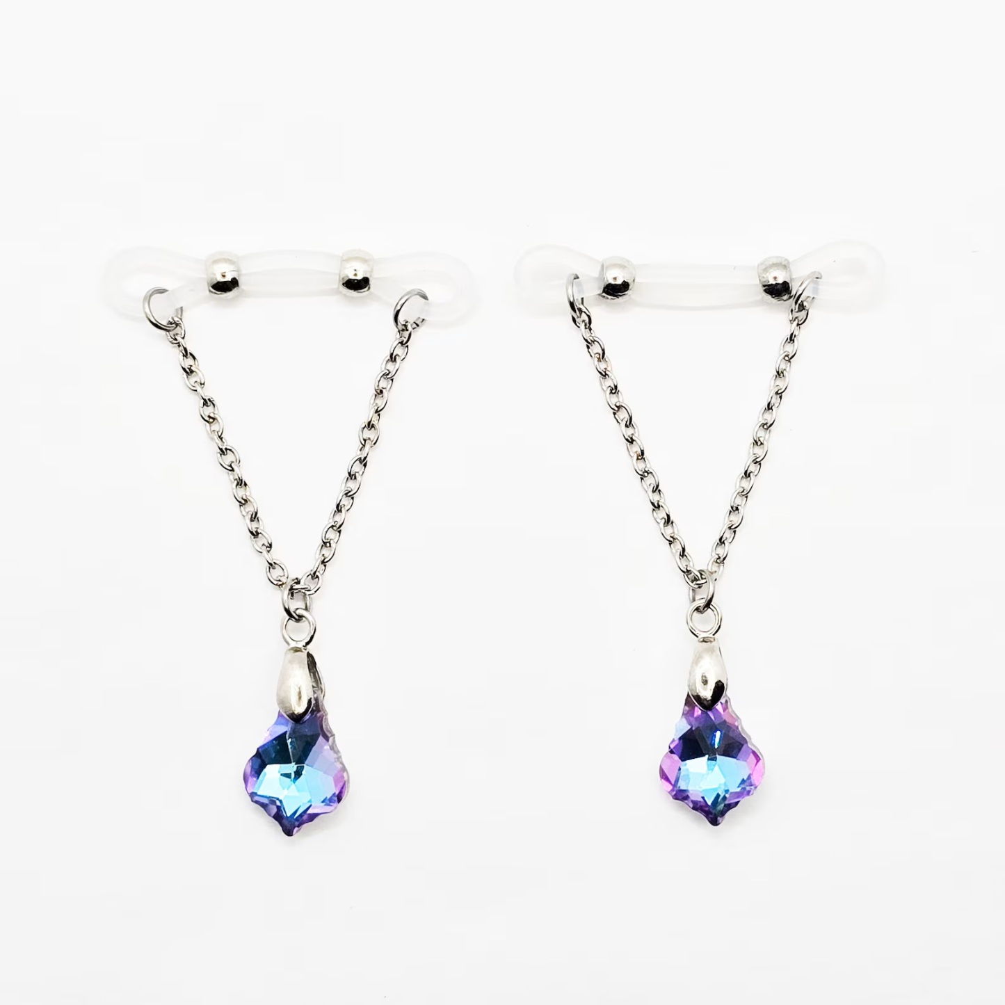 Crystal Pendant Nipple Ring