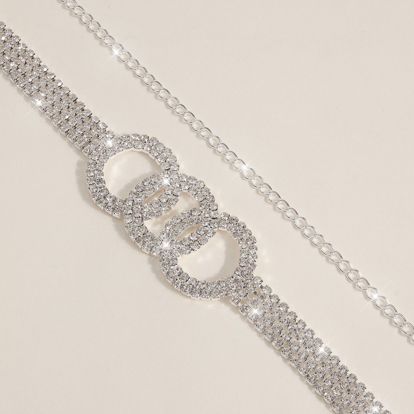 Gilded Diamond Double-Link