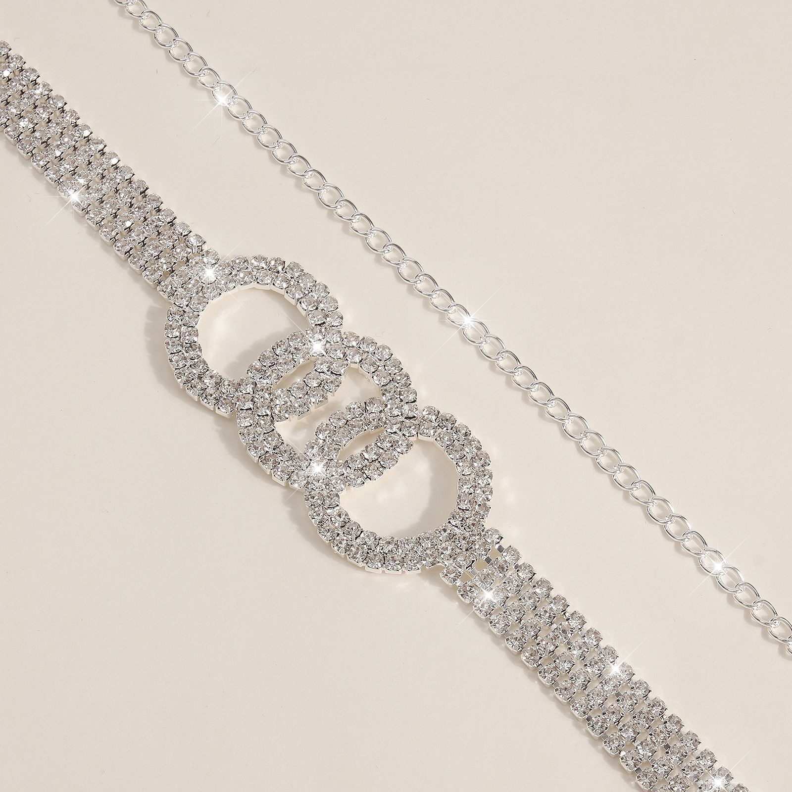 Gilded Diamond Double-Link