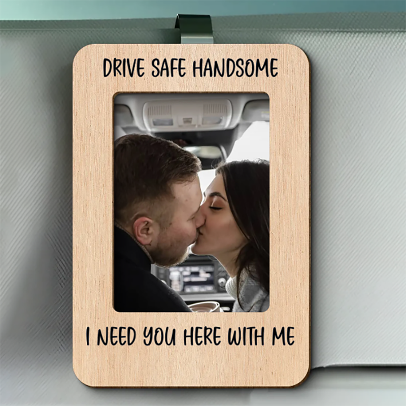 Personalized Couple Photo Car Visor Clip-Thyye