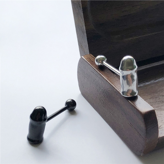 Hammer tongue studs Tongue rings-Thyye