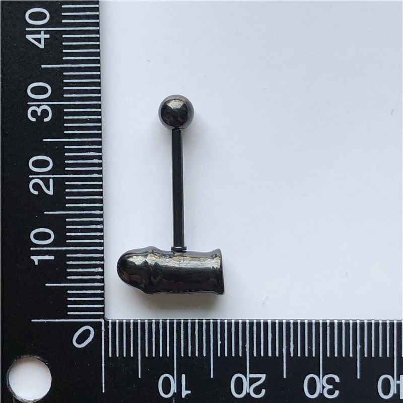 Hammer tongue studs Tongue rings-Thyye