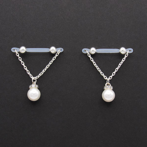 Pearl Nipple Rings