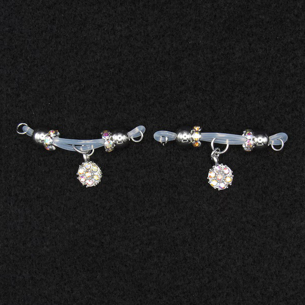  Fake Nipple Piercings Round Pendant Charms