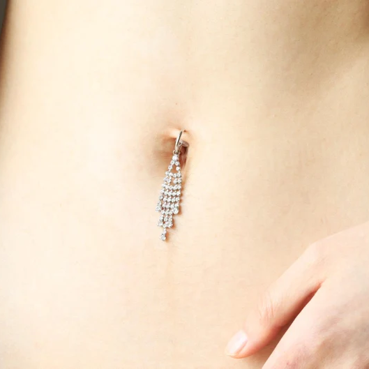 Tassel Dangle Fake Belly Ring 