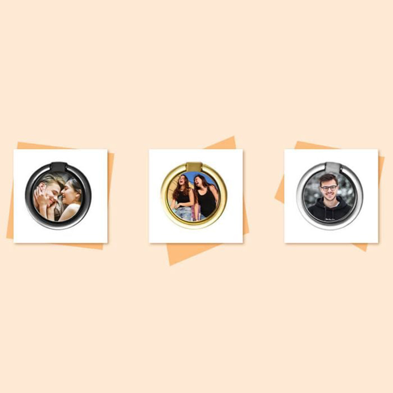 Custom Matte Metal Phone Ring Holder-Thyye