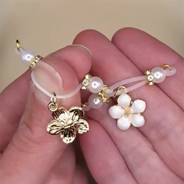Cherry Blossom Adjustable Barbell Nipple Piercings-Thyye