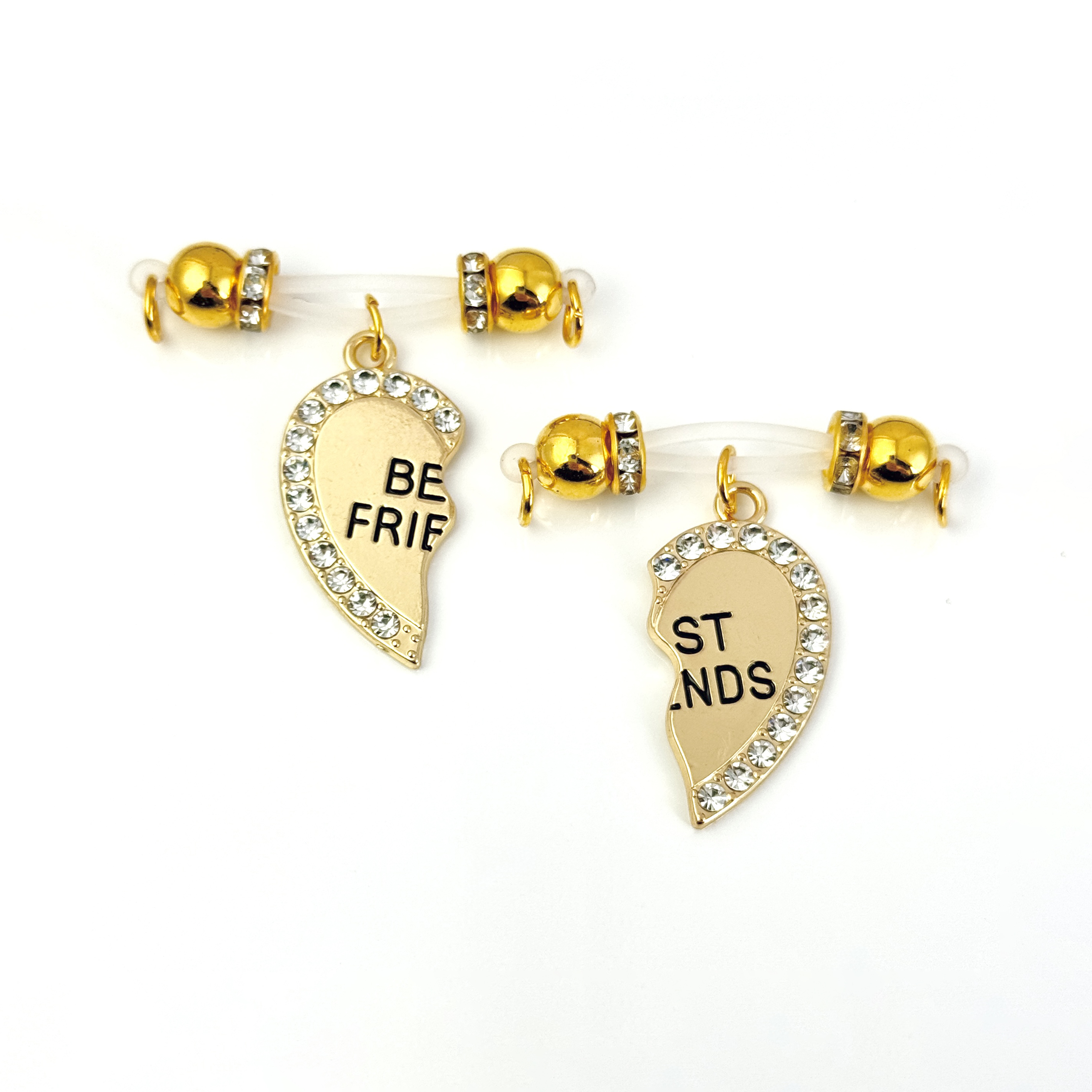 Luxe Gold Best Friends Heart Set