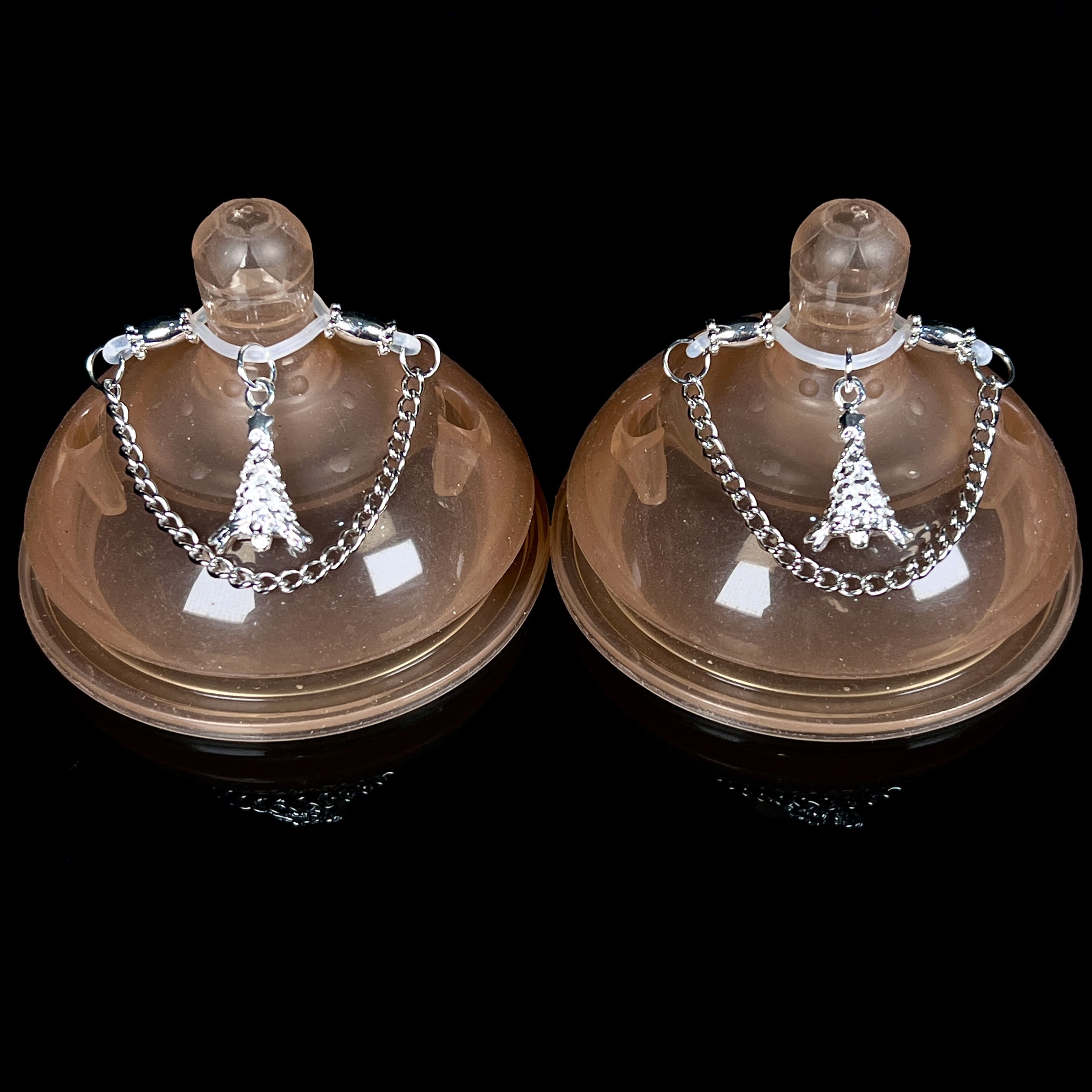 Holiday Silver Surprise Nipple Clips