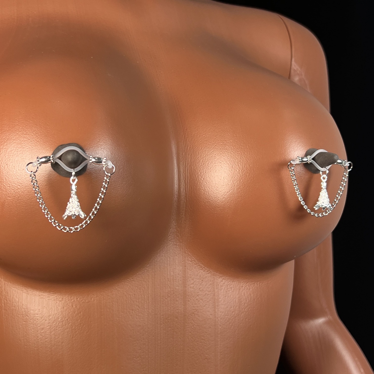 Holiday Silver Surprise Nipple Clips