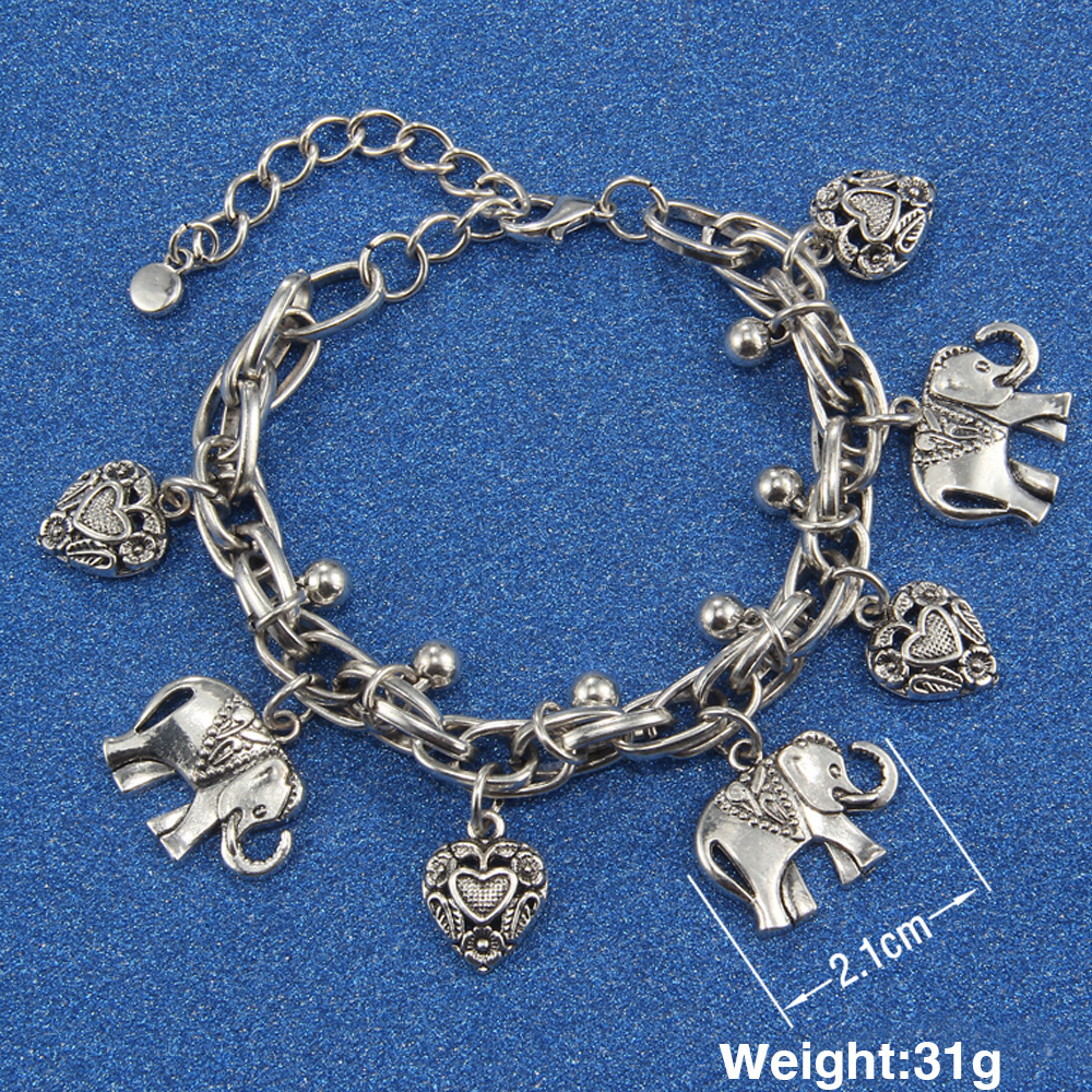 Personalized elephant anklet