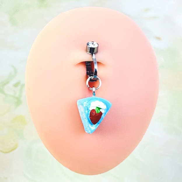 Belly button ring - have a piece of cake!