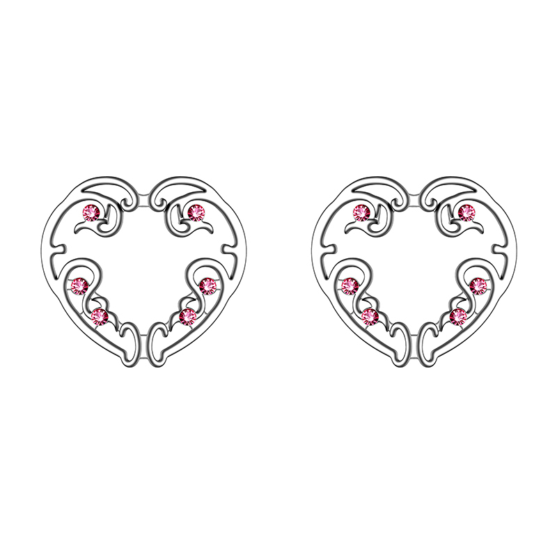 Flower-shaped peacock screen nipple ring-Thyye