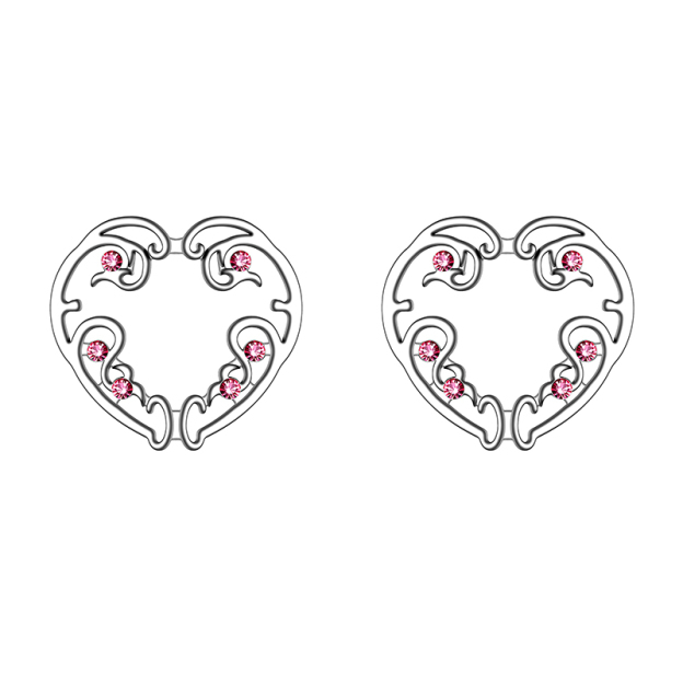 Flower-shaped peacock screen nipple ring-Thyye