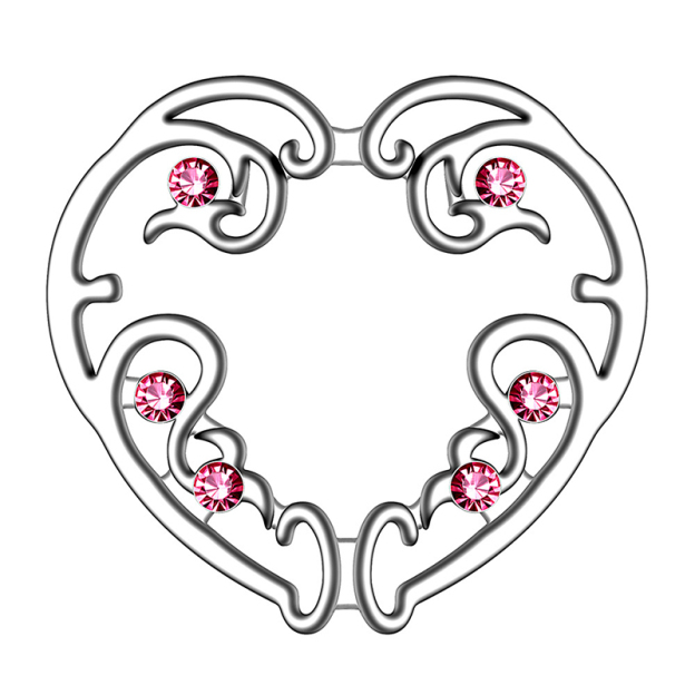 Flower-shaped peacock screen nipple ring-Thyye