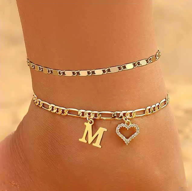 Custom Zircon Pendant Anklet