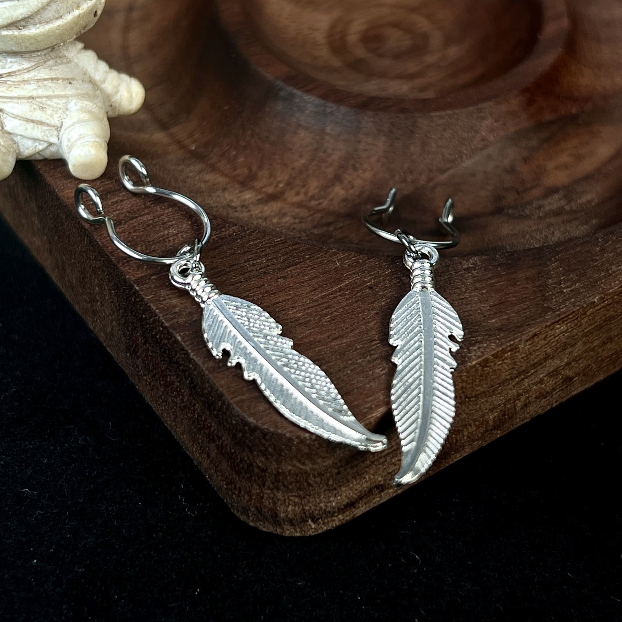 Silver Leaf Grip Clips