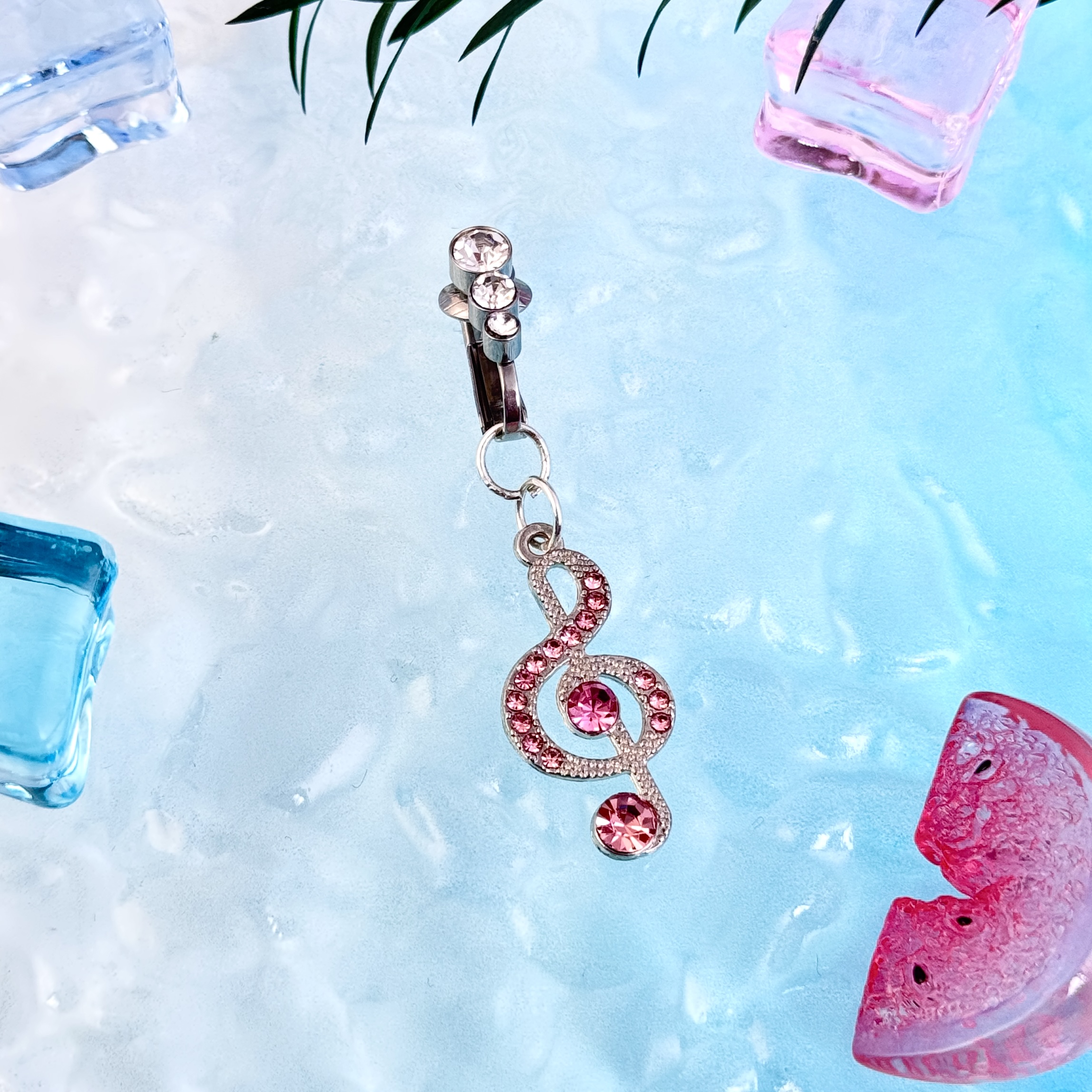 Melody Crystal Non-Piercing Navel Clip