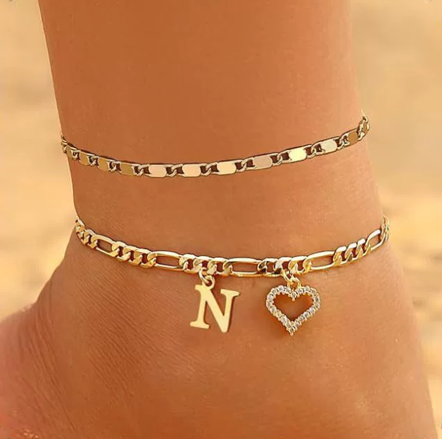 Custom Zircon Pendant Anklet