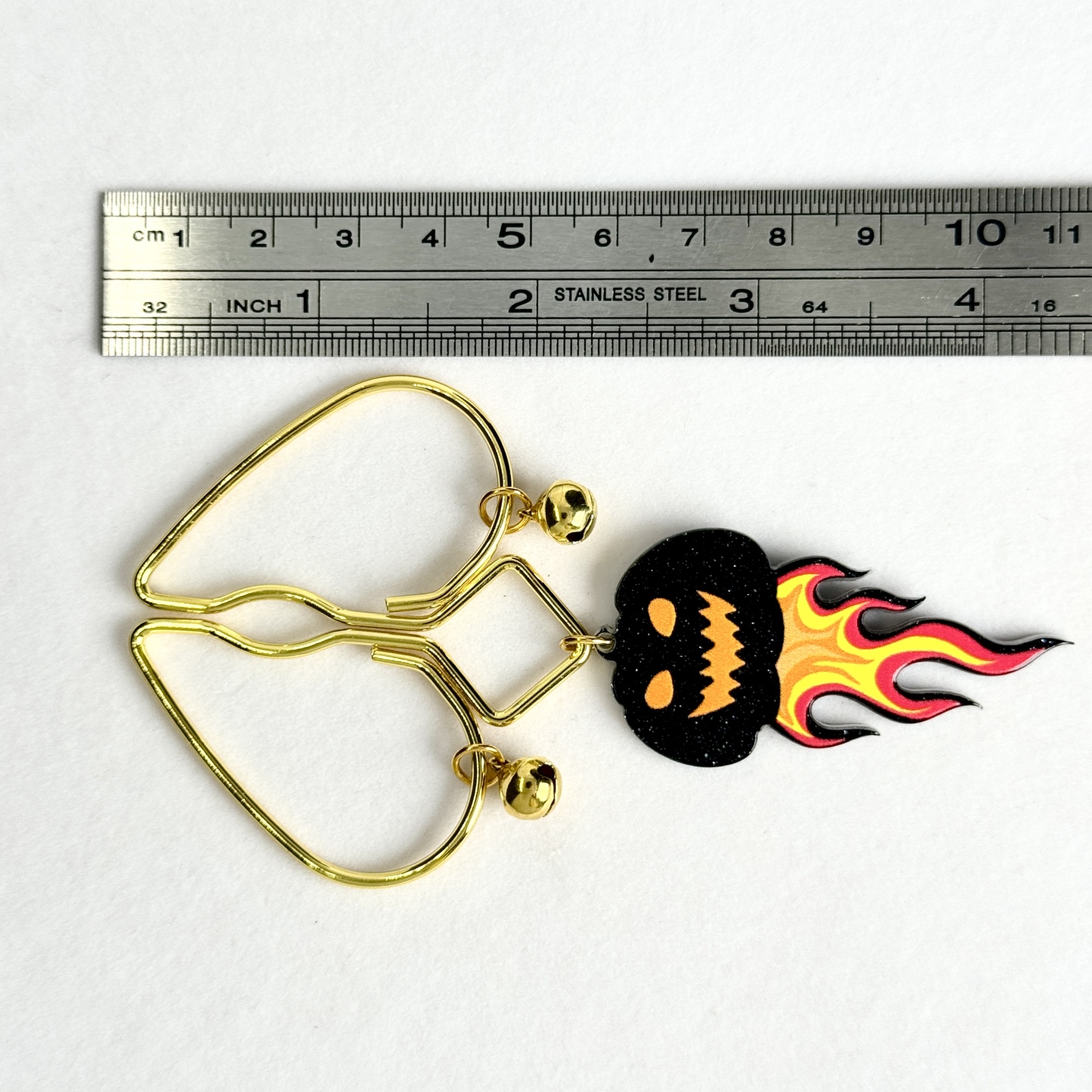 Flame Pumpkin Nipple Clamps