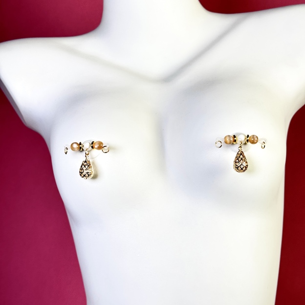 Pearl Teardrop Nipple Chain