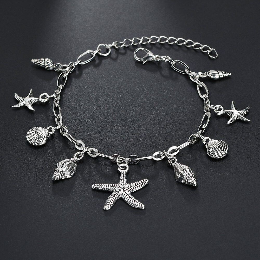 Classic seashell anklet
