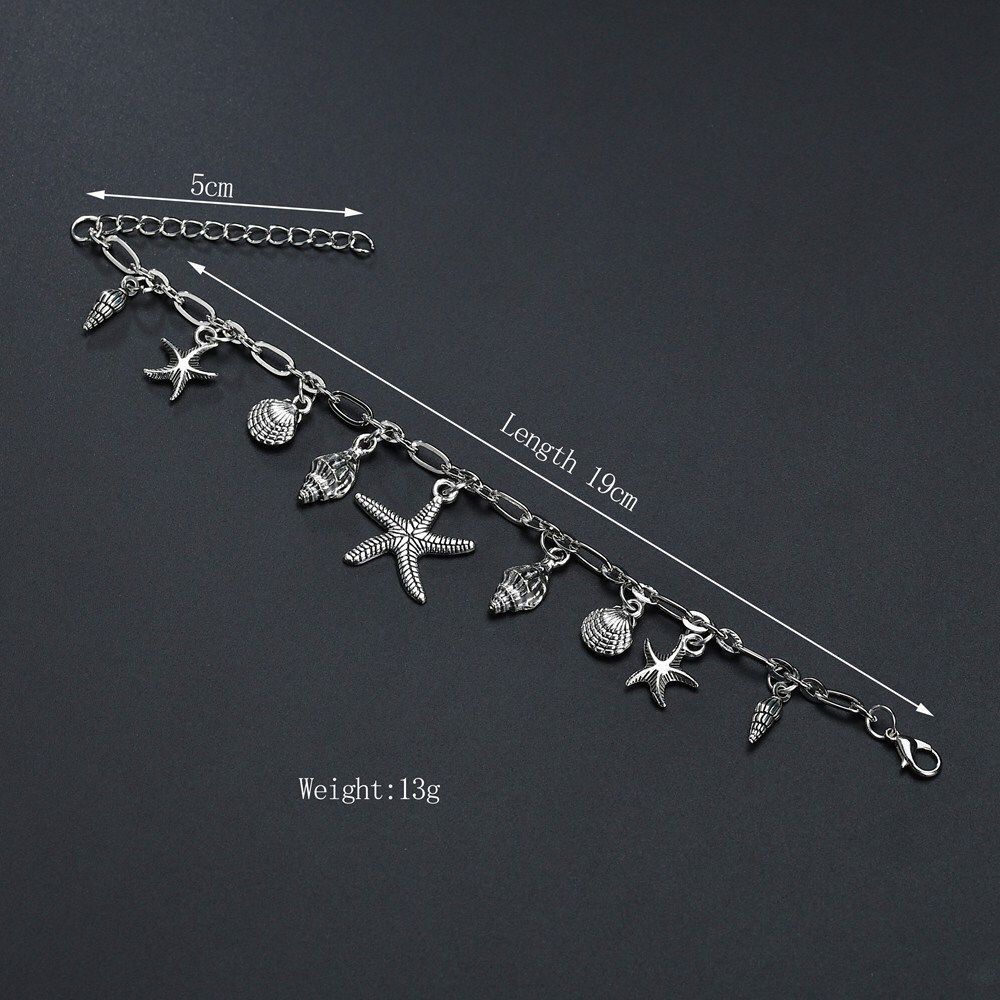 Classic seashell anklet