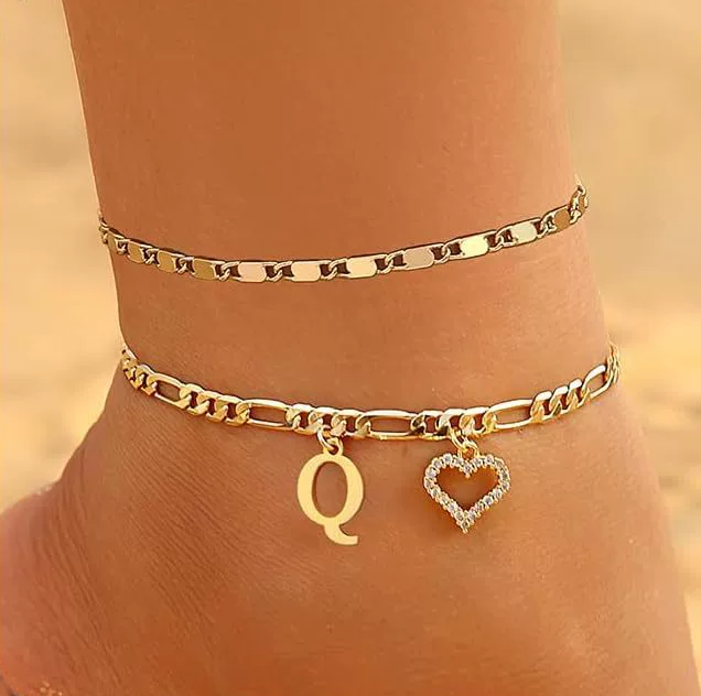 Custom Zircon Pendant Anklet