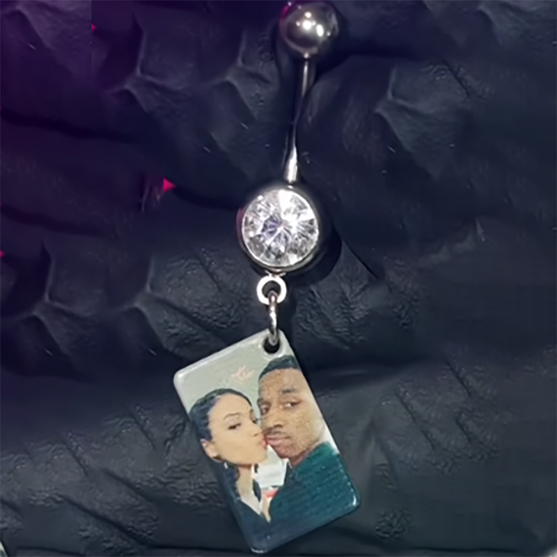 Customized Picture Belly Button Ring-Thyye