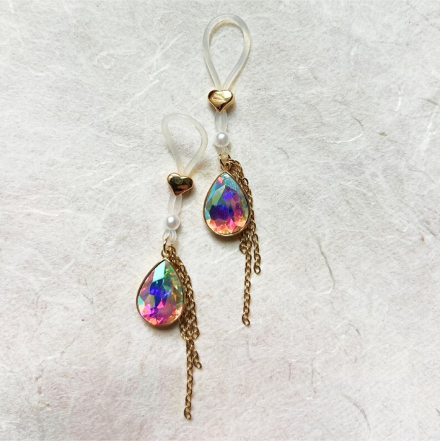 Rhinestone Nipple Jewelry-Thyye