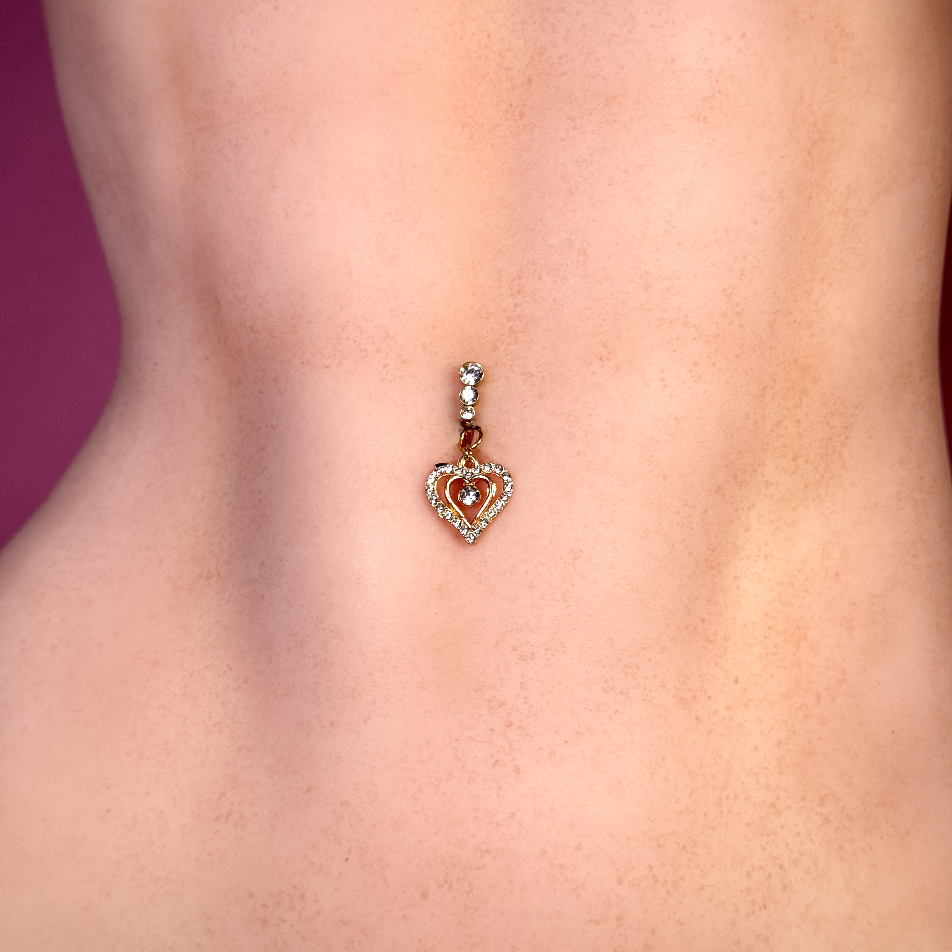 Royal Heart Crystal Charm