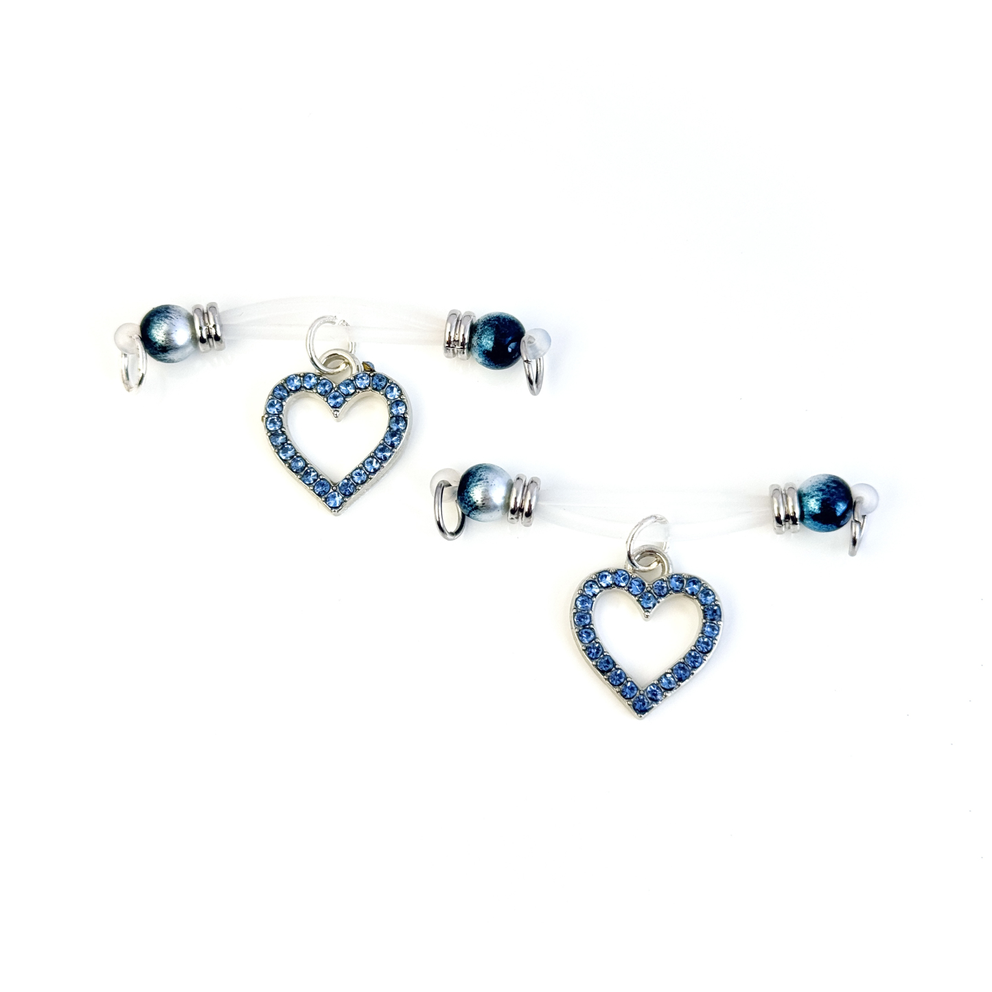 Luna Sapphire Heart Clips™