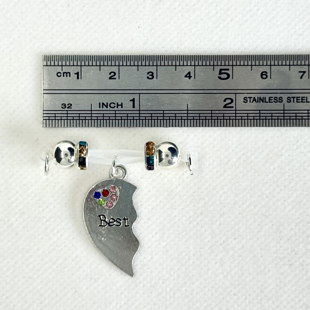 Crystal Link BFF Heart Set